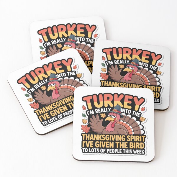 Item preview, I’m Really Into The Thanksgiving Spirit Funny Turkey Quote designed and sold by RDRdesign.