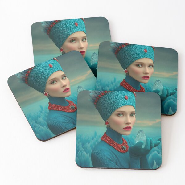 Item preview, Elegant Crystal Queen Amidst Frozen Landscape designed and sold by Artessie.