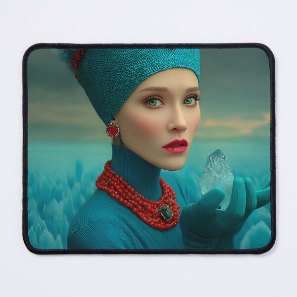 Item preview, Elegant Crystal Queen Amidst Frozen Landscape designed and sold by Artessie.