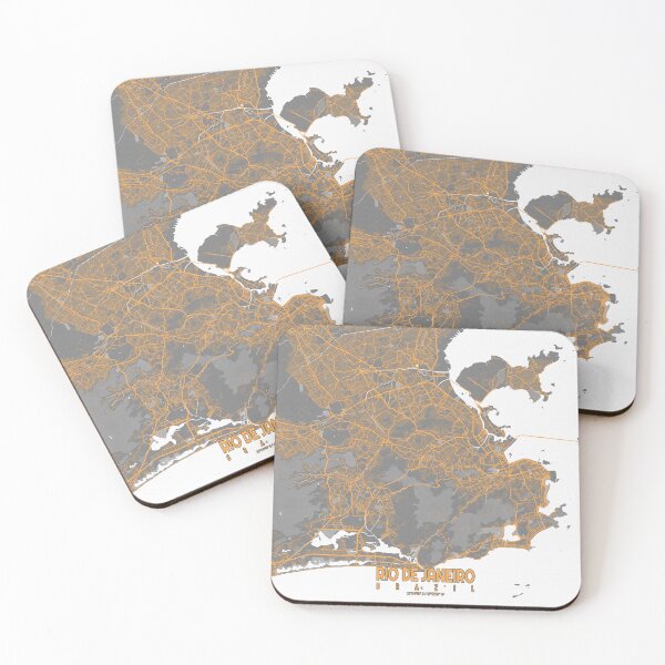 Item preview, Rio de Janeiro City Map of Brazil - Bauhaus designed and sold by deMAP.