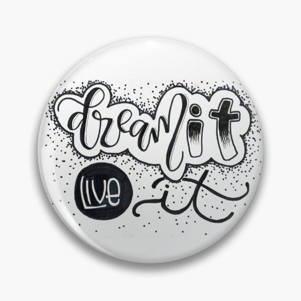 Item preview, Dream It, Live It – Handlettered Motivational Quote Design designed and sold by BetweenLinesArt.