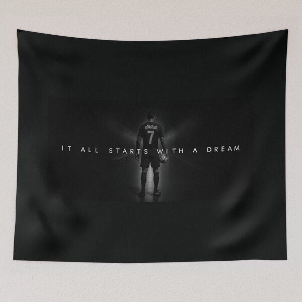 Item preview, It All Starts With a Dream – Motivational Fighter Artwork designed and sold by SuccessHunters.