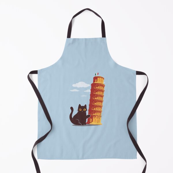 Item preview, Funny Cat in Pisa – Cute Kitty at the Leaning Tower of Italy designed and sold by erion5k.