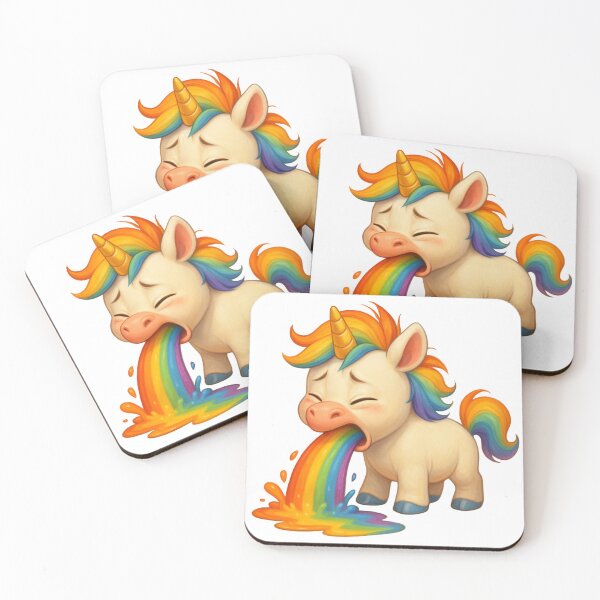 Item preview, “Rainbow Puking Unicorn Magic” designed and sold by Tinosshop.
