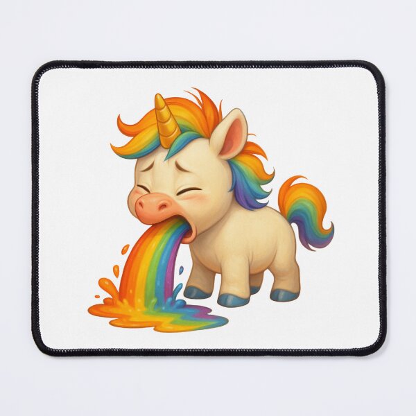 Item preview, “Rainbow Puking Unicorn Magic” designed and sold by Tinosshop.