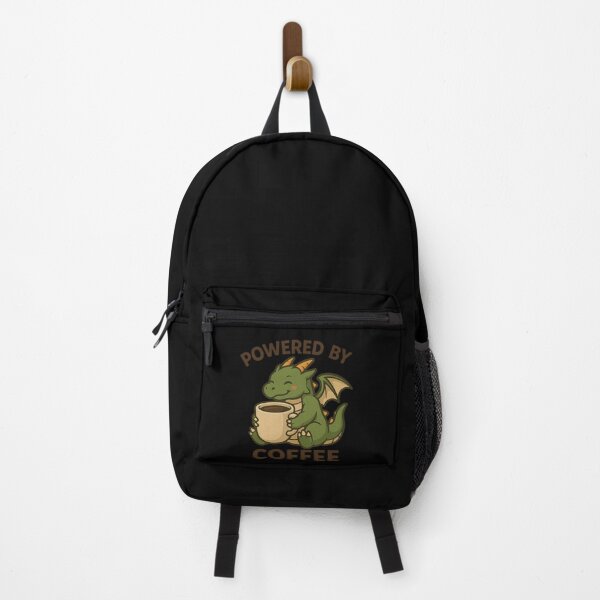 Item preview, Powered by Coffee Dragon | Cute Kawaii Green Dragon with Coffee Mug designed and sold by Imagoni.