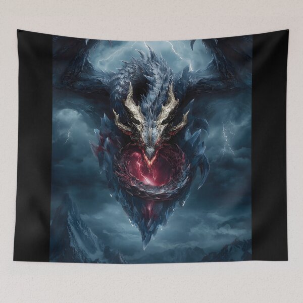 Item preview, Dragon with Lightning Heart designed and sold by Pir8prints.