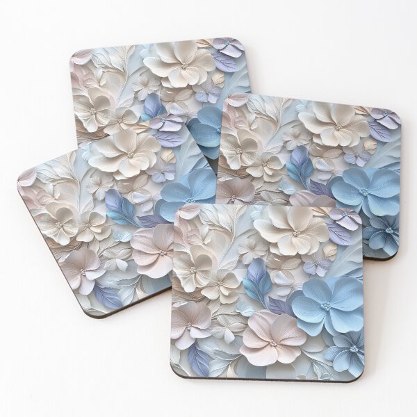 Item preview, Pastel 3D Floral Blossoms designed and sold by LinaDesign Store.