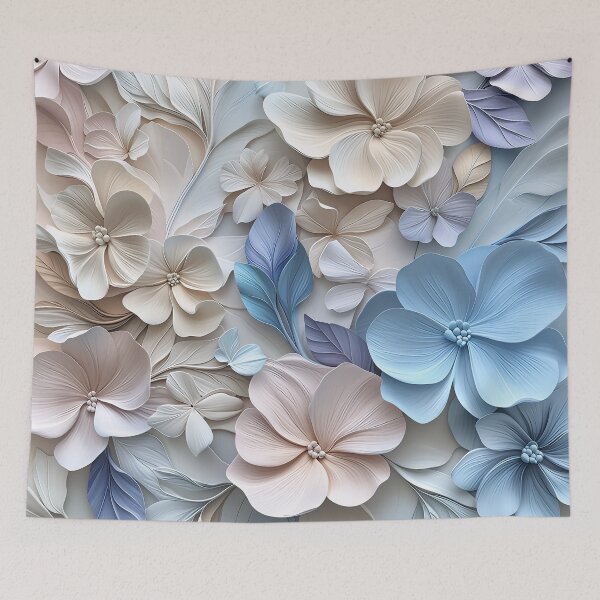 Item preview, Pastel 3D Floral Blossoms designed and sold by LinaDesign Store.
