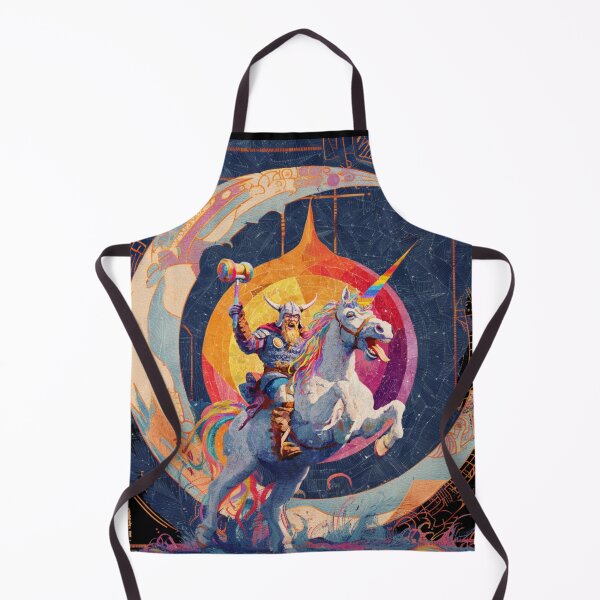 Item preview, Viking Unicorn Warrior | Epic Rainbow Fantasy Art | Funny Norse Mythology designed and sold by CrunchyGoats.