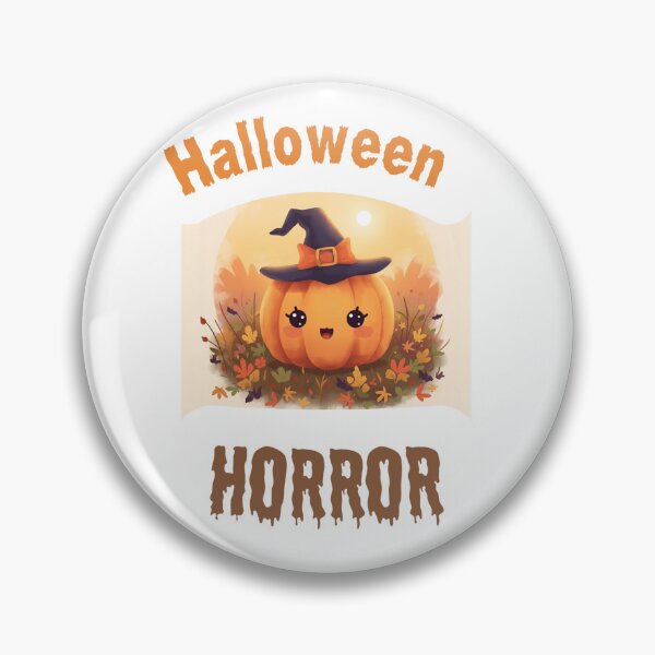 Item preview, Cute Halloween Horror Pumpkin T-Shirt – Kawaii Witch Hat Design for Kids & Adults | Funny Fall Tee | Spooky Cute Autumn Apparel designed and sold by SassyArtist9006.