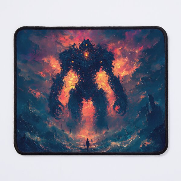 Item preview, Fiery Giant Above the Ocean designed and sold by Pir8prints.