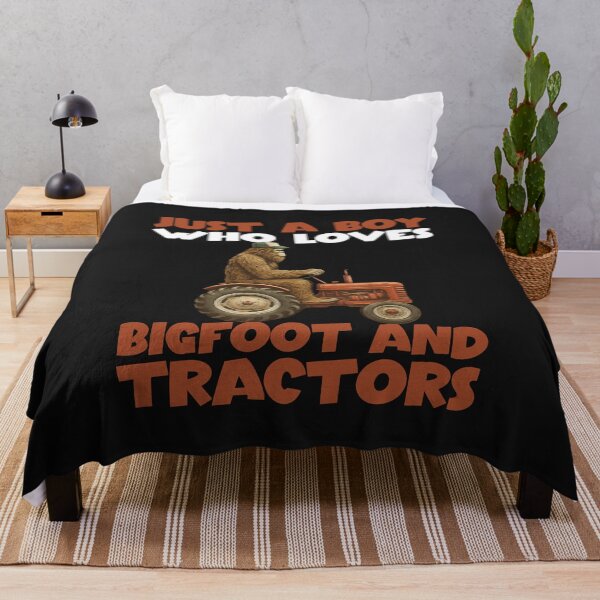 Item preview, Just a Boy Who Loves Bigfoot and Tractors T-Shirt designed and sold by TinaMDedrick.