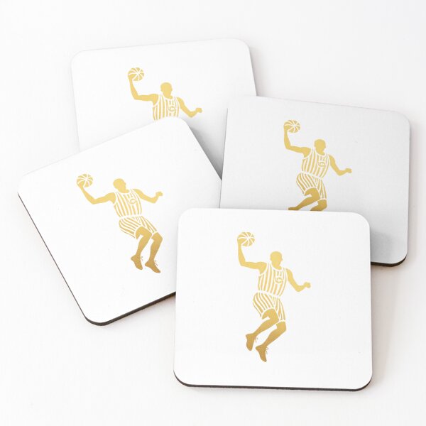 Item preview, An animated basketball player showcasing skills on the court_golden colour designed and sold by Aariq.