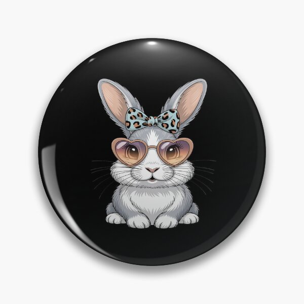 Artikelvorschau, Bunny Face Ostern Leopard Brille Mädchen Frauen süße Kaninchen entworfen und verkauft von TrinaEspinoza.