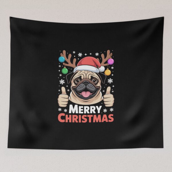 Item preview, merry pugmas designed and sold by jkrphoto.