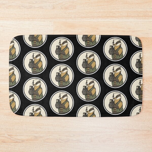 Item preview, Vintage Photographer Honey Badger with TLR Camera Retro Wildlife Photo Journalist Gift designed and sold by bvdesignart.