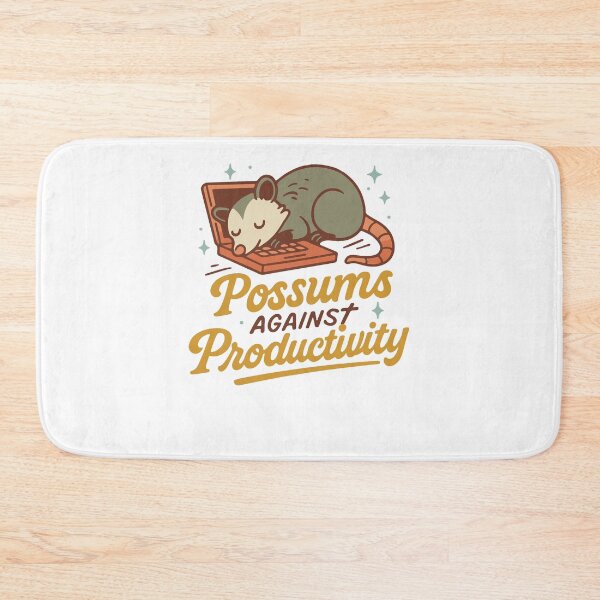 Item preview, Possums Against Productivity Retro Humor Quote designed and sold by LuminOrb.