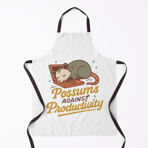 Item preview, Possums Against Productivity Retro Humor Quote designed and sold by LuminOrb.