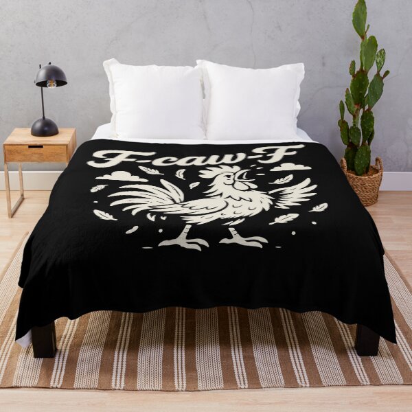 Item preview, F-Caw-F Funny Chicken Rooster Humor Quote designed and sold by LuminOrb.