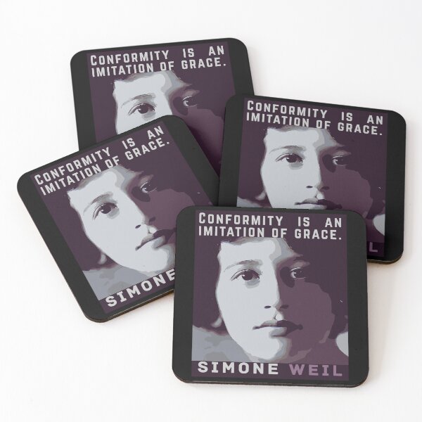 Item preview, Simone Weil quote: Conformity is an imitation of grace. designed and sold by artbleed.