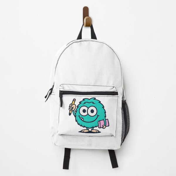 Item preview, Smiling Blue Monster with Pencil and Eraser Illustration designed and sold by ArtfulWeave.