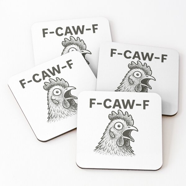 Item preview, F-Caw-F Rooster Meme Adult Humor designed and sold by LuminOrb.