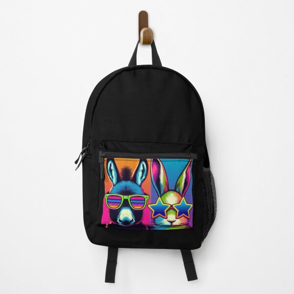 Item preview, cute funny donkey and bunny designed and sold by Dogandesighn.