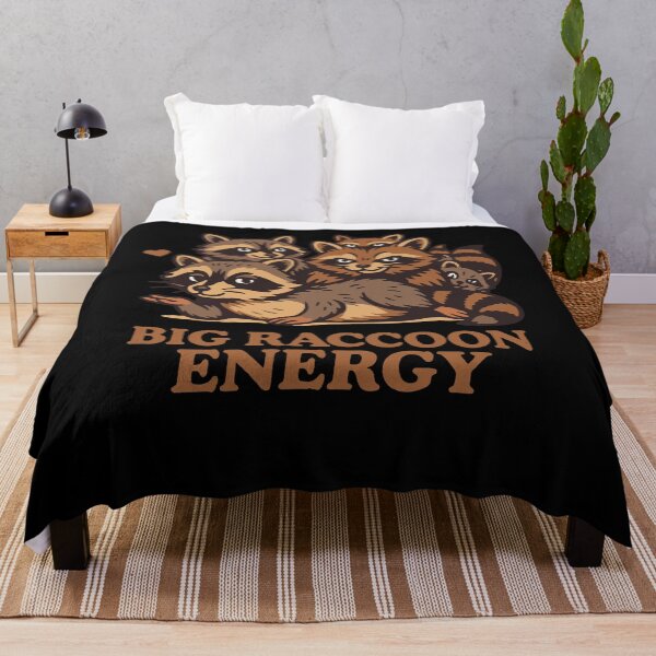 Item preview, Big Raccoon Energy Humor Meme Quote designed and sold by LuminOrb.
