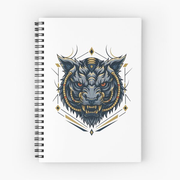 Item preview, Fierce Robotic Tiger Head with Futuristic Elements designed and sold by ArtfulWeave.