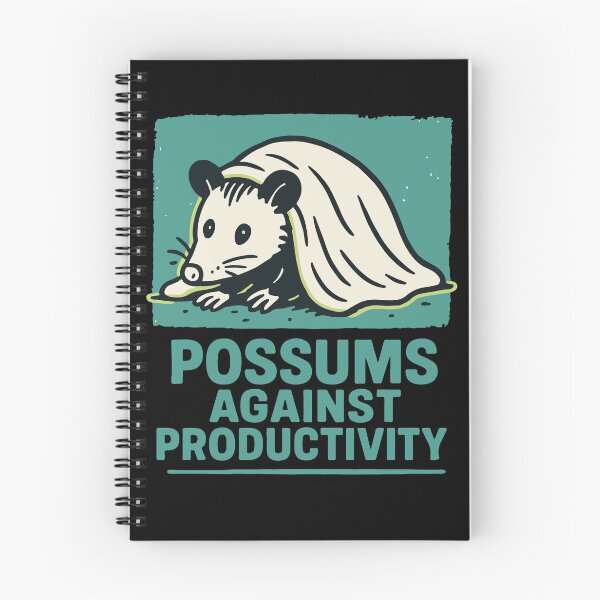 Item preview, Possums Against Productivity Humor Quote designed and sold by LuminOrb.