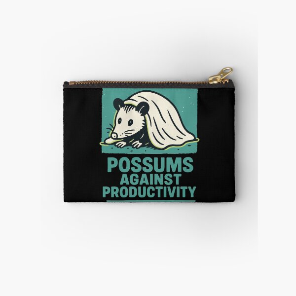 Item preview, Possums Against Productivity Humor Quote designed and sold by LuminOrb.
