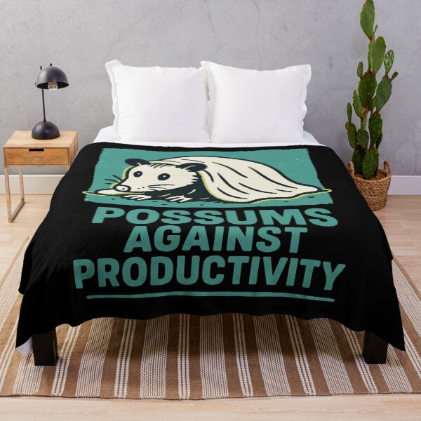 Item preview, Possums Against Productivity Humor Quote designed and sold by LuminOrb.