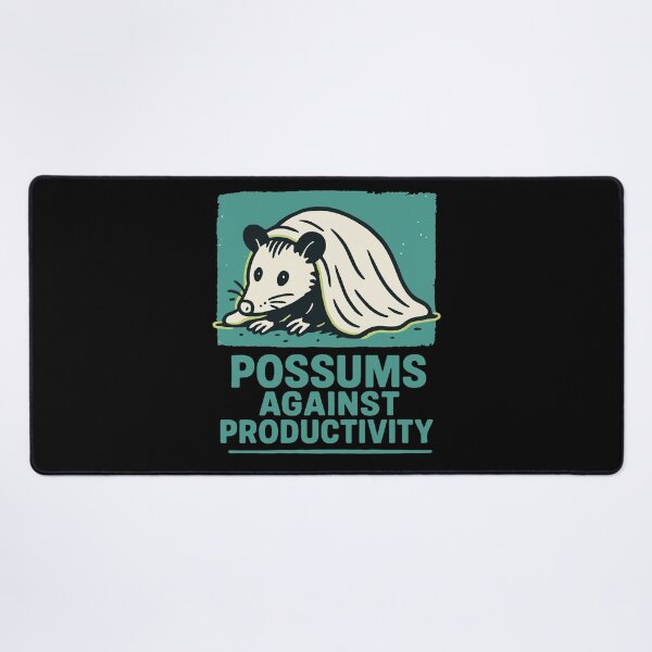 Item preview, Possums Against Productivity Humor Quote designed and sold by LuminOrb.