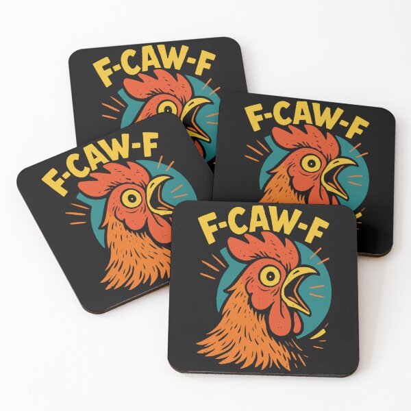Item preview, F-Caw-F Funny Chicken Humor Quote Meme designed and sold by LuminOrb.