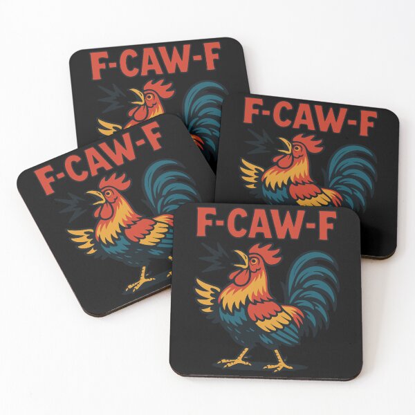 Item preview, F-Caw-F Funny Chicken Humor Rooster Meme designed and sold by LuminOrb.