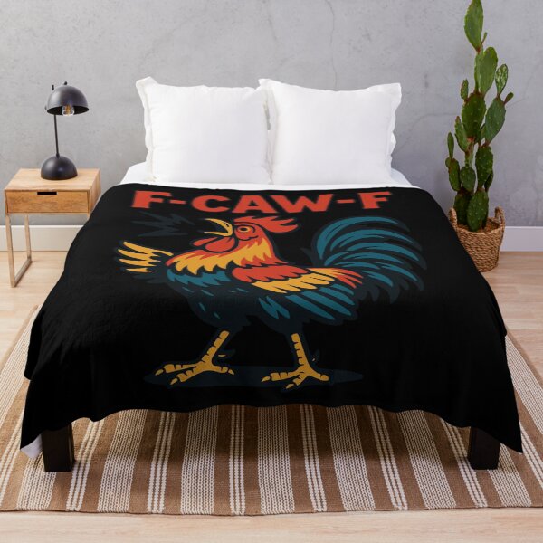 Item preview, F-Caw-F Funny Chicken Humor Rooster Meme designed and sold by LuminOrb.