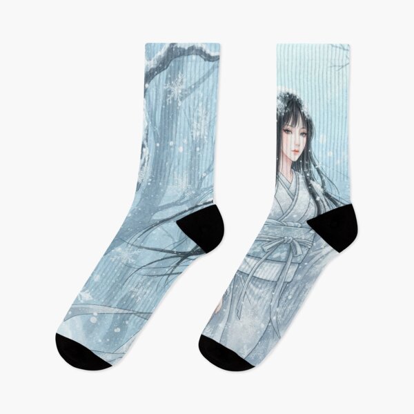 Item preview, Yuki-onna Winter Spirit – Elegant Japanese Snow Woman Fantasy Art designed and sold by IDEON-23.