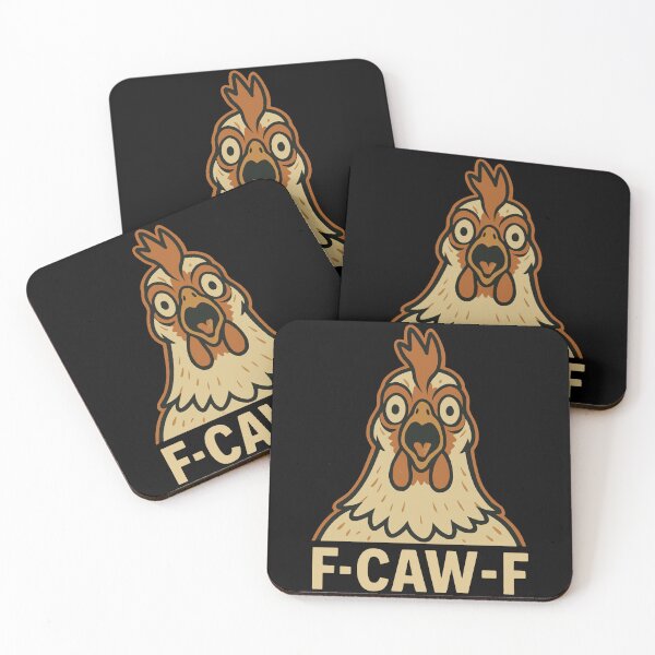 Item preview, F-Caw-F Funny Chicken Humor Quote Rooster designed and sold by LuminOrb.