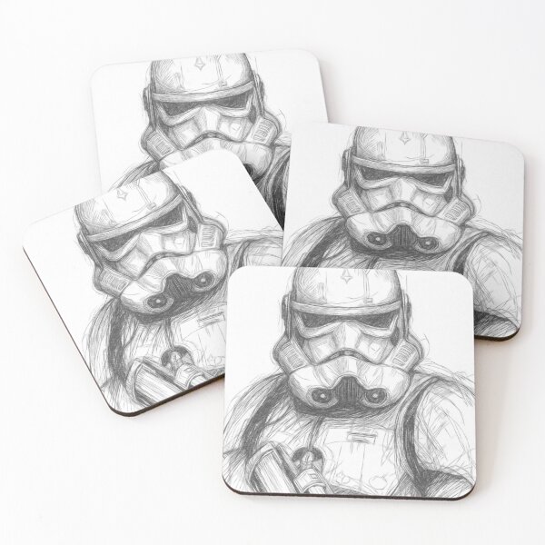 Item preview, Space Soldier Sketch designed and sold by Leon Woods Pencil Art.