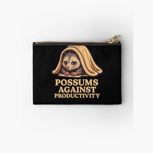 Item preview, Possums Against Productivity Humor Meme designed and sold by LuminOrb.
