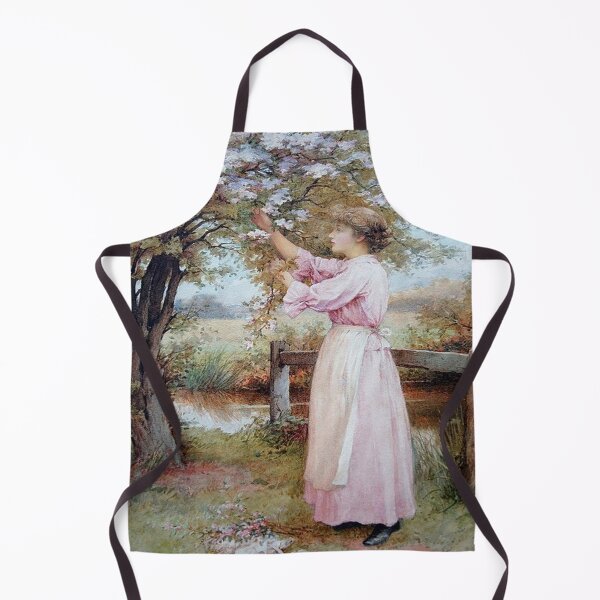 Item preview, Woman Picking Apple Blossoms designed and sold by tomorrowsart.