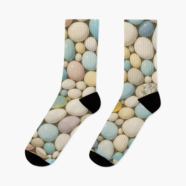 Item preview, Pastel Pebble Seamless Pattern – Soft Aesthetic Stone Texture Design designed and sold by graphicnew.