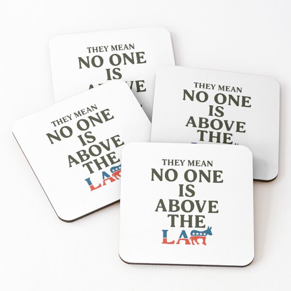Item preview, No One Is Above the Law, Political Statement Design, Democrat Donkey Graphic designed and sold by NaphDesigns.