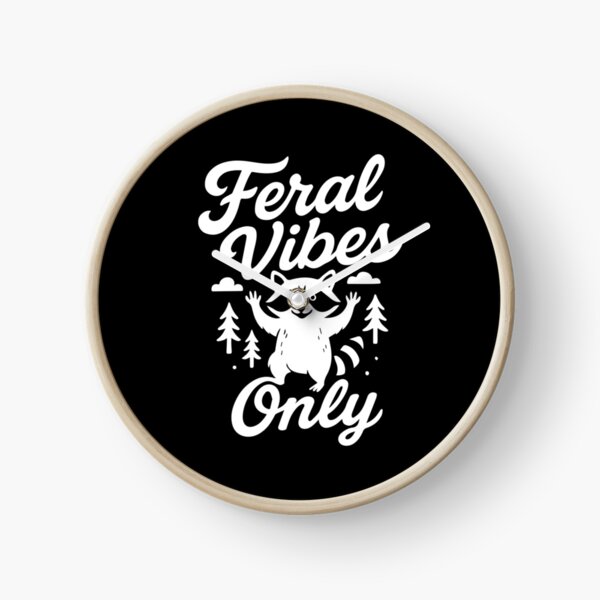 Item preview, Feral Vibes Only Raccoon Humor Quote Tee designed and sold by LuminOrb.