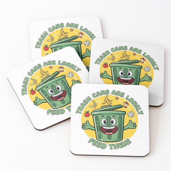 Item preview, Trash Cans Are Lonely Feed Them Sticker - Funny Keep Clean Sign - School Decor designed and sold by SewRed.