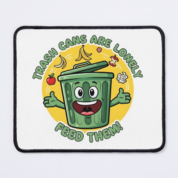 Item preview, Trash Cans Are Lonely Feed Them Sticker - Funny Keep Clean Sign - School Decor designed and sold by SewRed.