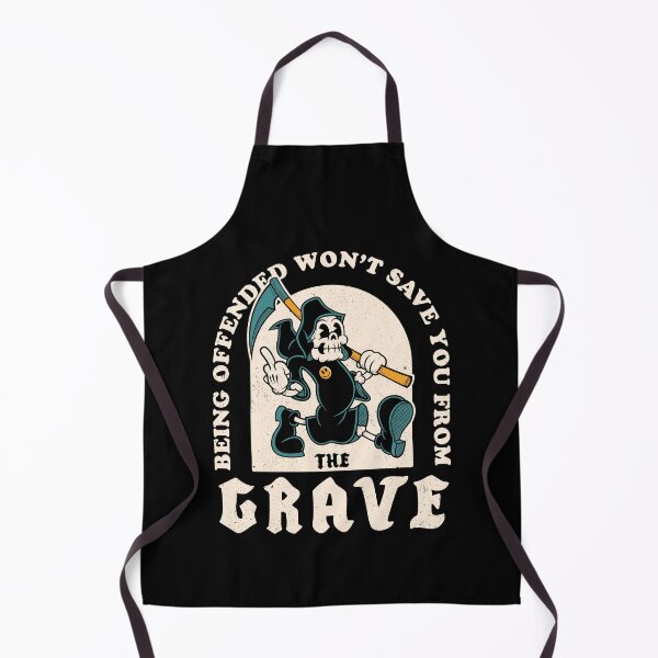 Item preview, Being Offended Won’t Save You from the Grave - Funny Grim Reaper Dark Humor designed and sold by Nemons.