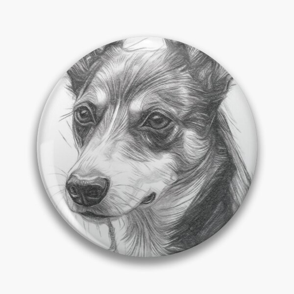 Item preview, Basenji Dog Drawing designed and sold by Leon Woods Pencil Art.