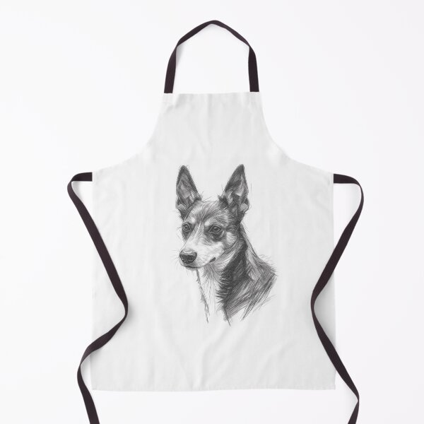 Item preview, Basenji Dog Drawing designed and sold by Leon Woods Pencil Art.